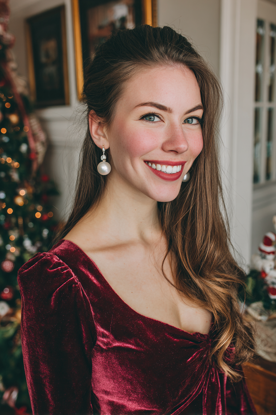 festive_christmas_outfit_velvet_burgundy_dress_pearl_earrings_27a7cfce-1467-4ef8-a2b6-52df34c70504_0