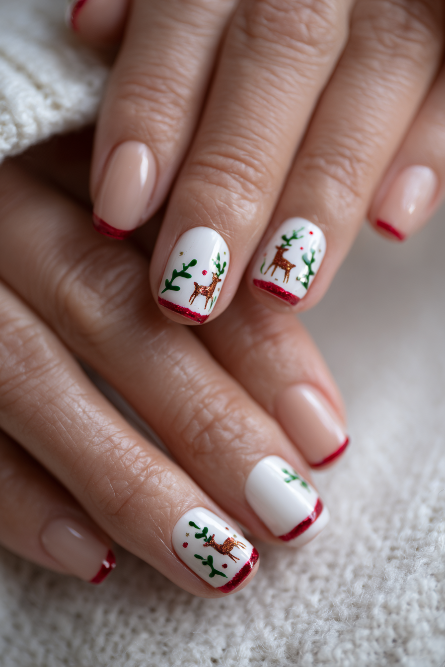 Bordeaux Velvet Nails für elegante Auftritte – Weihnachtsnägel Design 2025