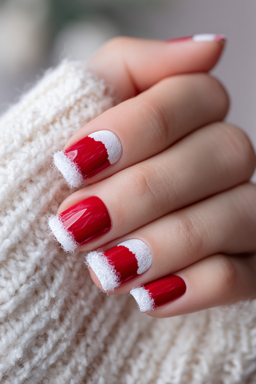 Glitzer-Ombre für festliche Nächte – Weihnachtsnägel Design 2025