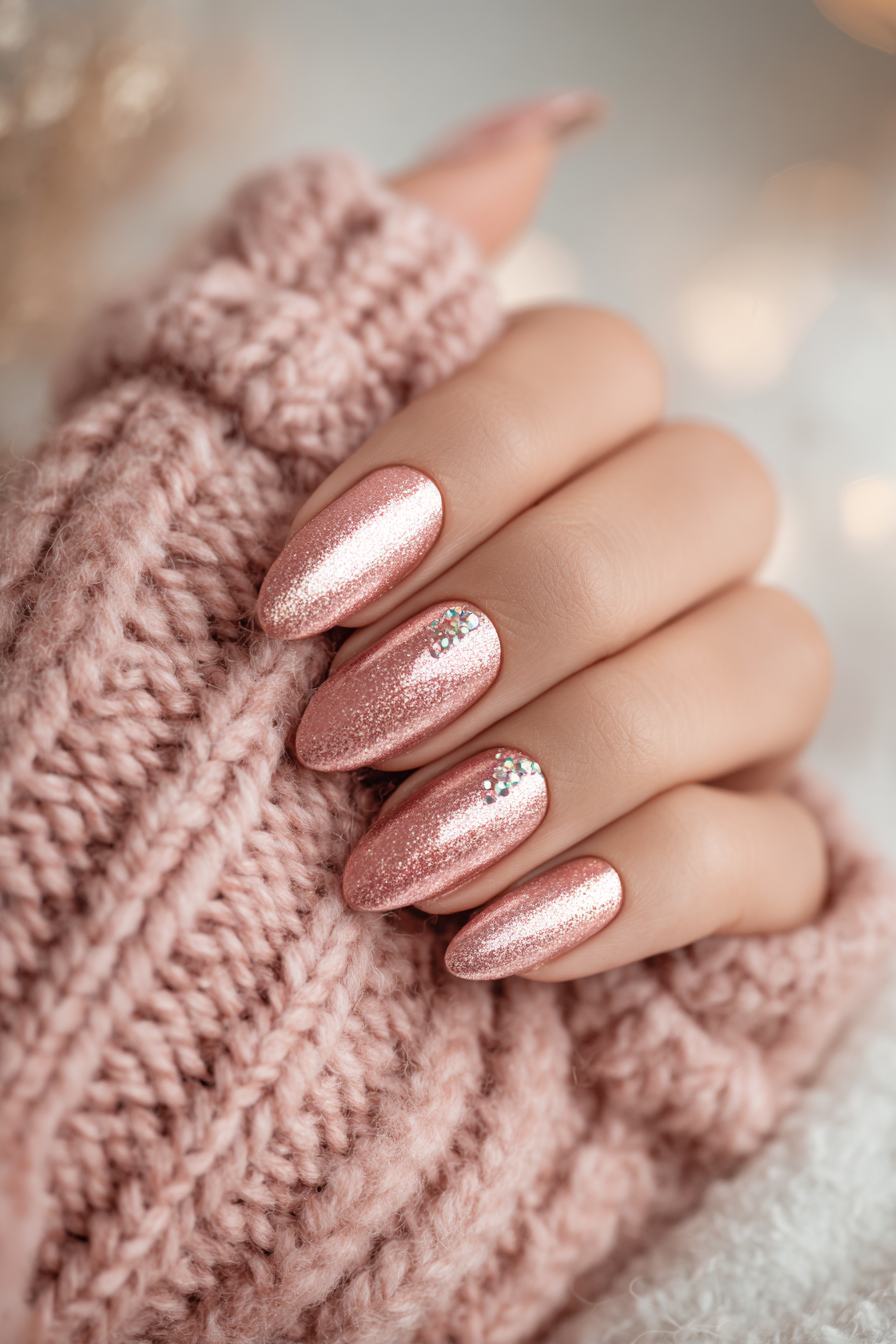 Minimalistisches Weihnachts-Design – Weihnachtsnägel Design 2025